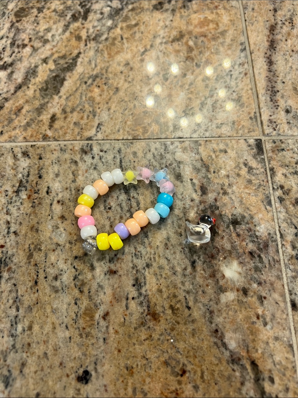 Kids Pastel Bead Stretch Bracelet - Multicolor